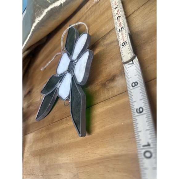 2 Vintage  Stained Glass Suncatcher Flowers BEAUTIFUL 3D - Picture 6 of 9